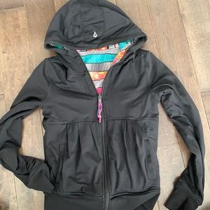 Reversible black and multi colour Ivivva hoodie